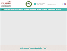 Tablet Screenshot of namaskarindiatour.com